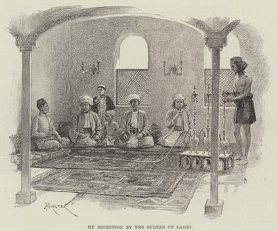 Ma réception par le sultan de Lahej - Amedee Forestier